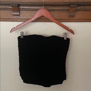Ralph Lauren Velvet Strapless Top